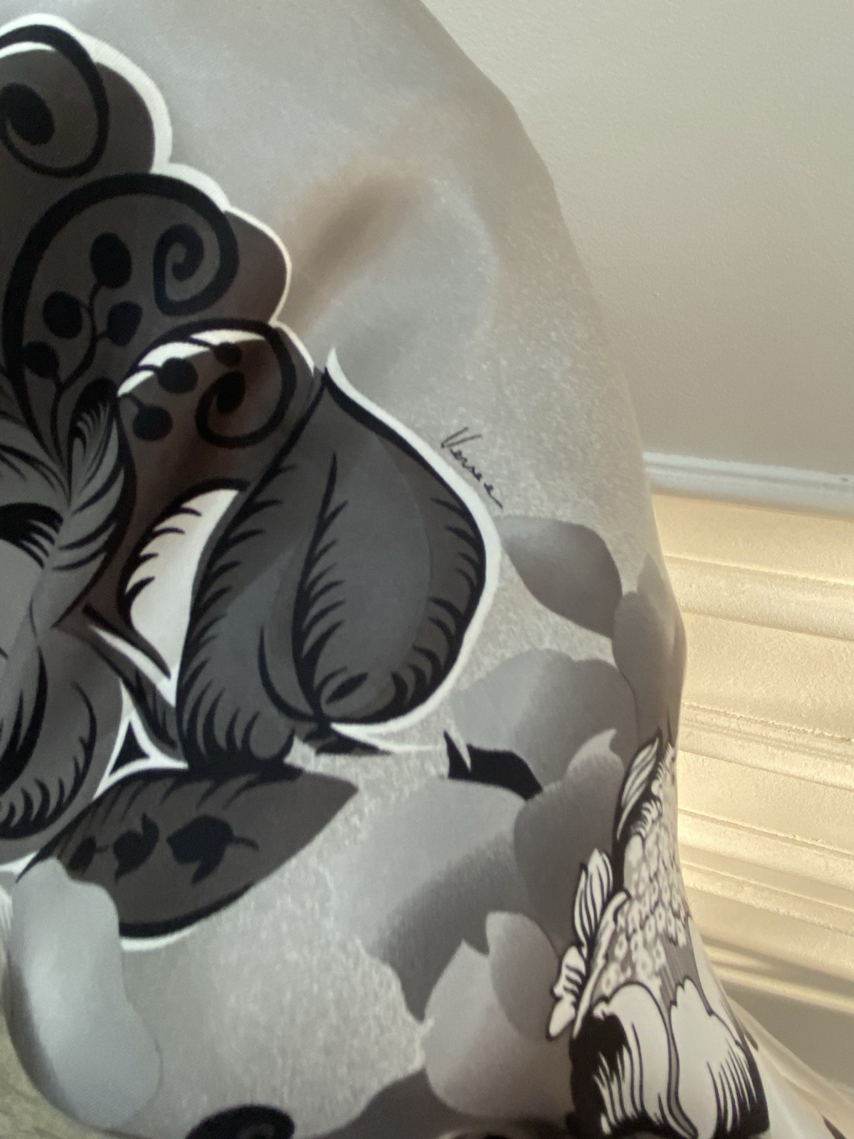 S43 Versace Rectangle Silk Multicolore Scarf 108/… - image 3