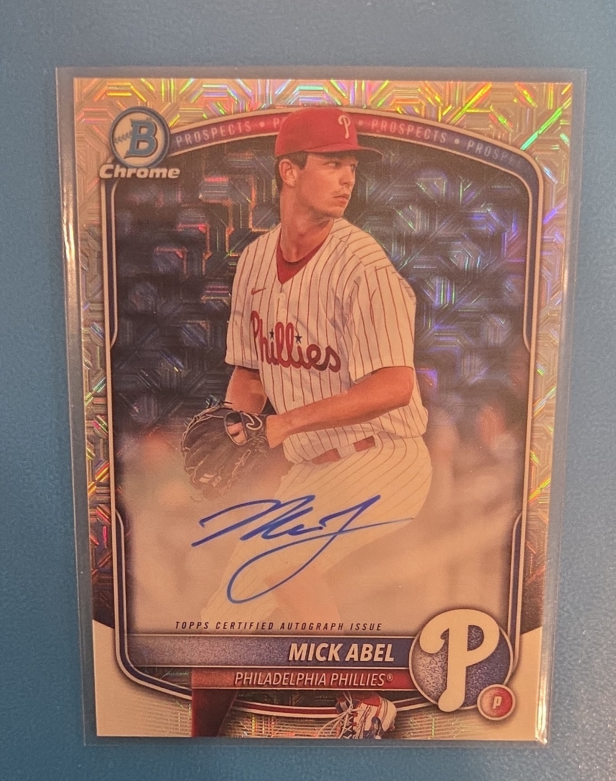 2025 Bowman - Chrome Prospect Mega Box Autographs Mick Abel #BMA-MA (AU, RC)