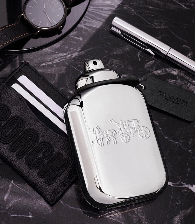 蔻驰男士白金淡香精喷雾限量版6.7盎司/200毫升全新带盒罕见 — 第 4/4 张图片