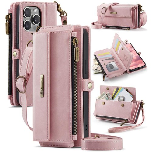CaseMe C39 Coque Téléphone Portefeuille Fermeture Éclair RFID avec Bandoulière - Photo 33 sur 55