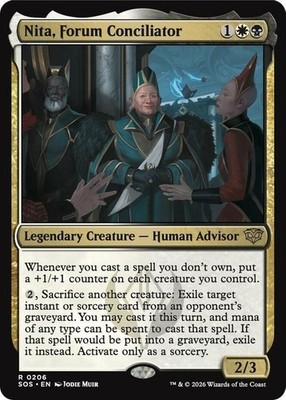 1 x Nita, Forum Conciliator - Foil - Secrets of Strixhaven - NM-Mint - MTG