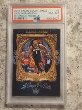 2019-20 Panini Court Kings Zion Williamson Le Cinque Piu Belle Case Hit RC PSA 8