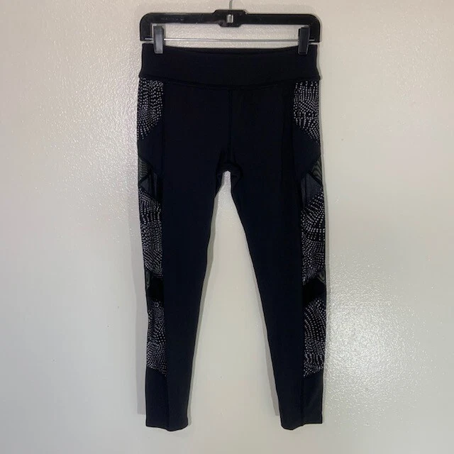 beyond-yoga limited edition mesh panel polka dot leggings