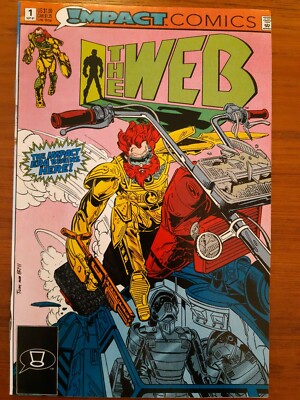 IMPACT COMICS- THE WEB #1  - 1991