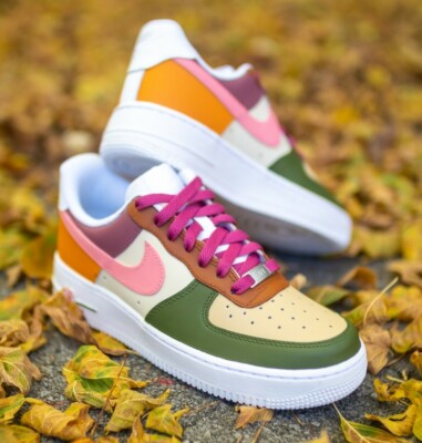 multi colored air force 1s