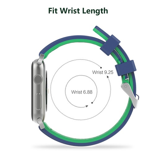 Per Apple Watch Ultra 2 1 Series 9 8 7 6 5 SE 4 3 2 1 cinturini cinturino sportivo in silicone - Foto 20 di 36