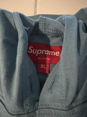 Supreme Best Of The Best Hooded L/S Long Sleeve Top Size XL Slate