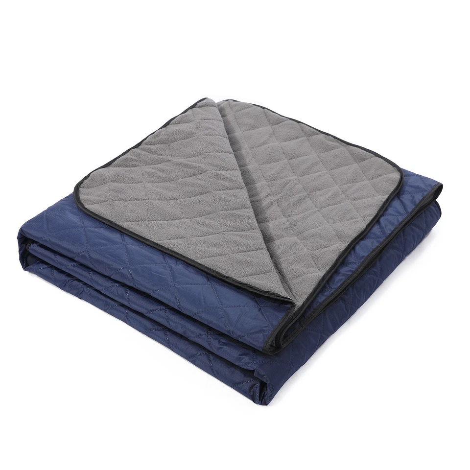 Camping Blanket -resistant Quilted Fleece Stadium Blanket for Outdoor H0P5 - Image 4 of 4
