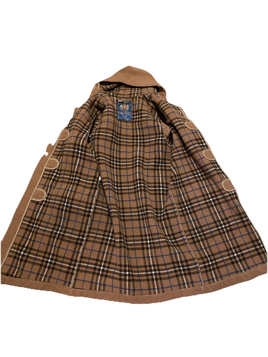 VTG Gloverall Original English Duffle Coat Hooded Camel