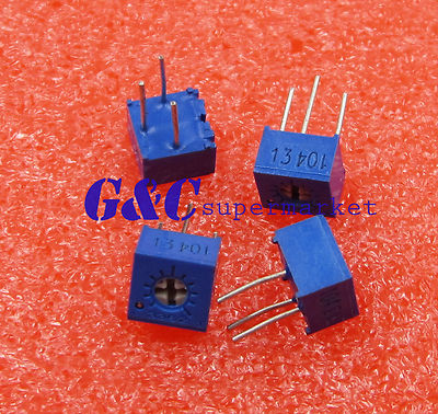 10PCS 3362P-104 3362 P 100K ohm High Precision Variable Resistor ...