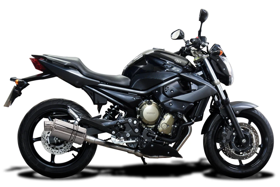 Yamaha FZ6R Delkevic полный 4-1 выхлоп SS70 9 дюймов нержавеющая сталь овальный глушитель 09-17 - Изображение 4 из 4