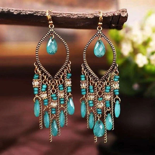 Bohemian chandelier earrings sale
