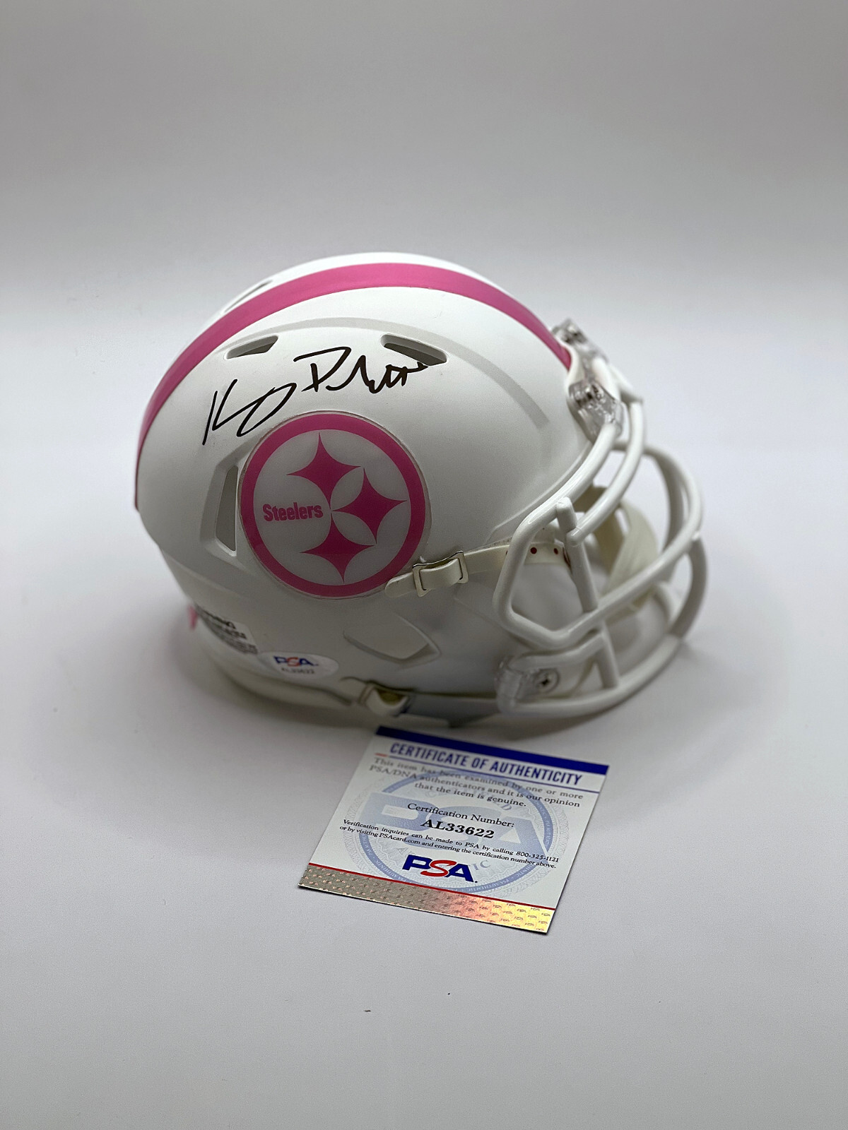 KENNY PICKETT Pittsburgh Steelers SIGNED CUSTOM Mini HELMET w/ PSA COA BCA matte 