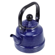 Enamel Kettle 1.1L Porcelain Teapot Enamel Tea Pot Whistling Tea Kettle Stain...