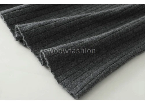 Women 100% Cashmere Wool Skirt Elastic Stretchy Flowly A-Line Midi Long Skirt - Bild 12 von 21