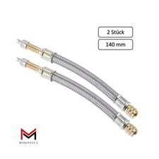 2x Ventilverlängerung flexibel 140 mm Metall...