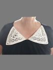 Antique Collar, Hand Made Lace Work, Retro Dress Blouse Accessories