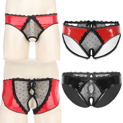 Men's Underwear Sissy Briefs Panties Crossdressing Crotchless Lingerie Nightwear | eBay Men's Underwear Sissy Briefs Panties Crossdressing Crotchless Lingerie Nightwear | eBay