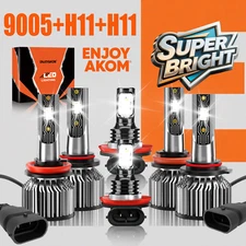 For Toyota Corolla 2017-2018 Hi/Low & Fog Light LED Headlight Bulb Kit 6500K