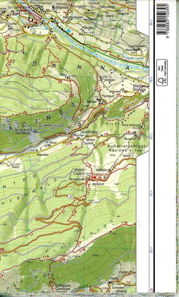 Thumbnail - Tabacco Wandern 1 : 25 000 Passeiertal / Val Passiria | 2014 | Deutsch