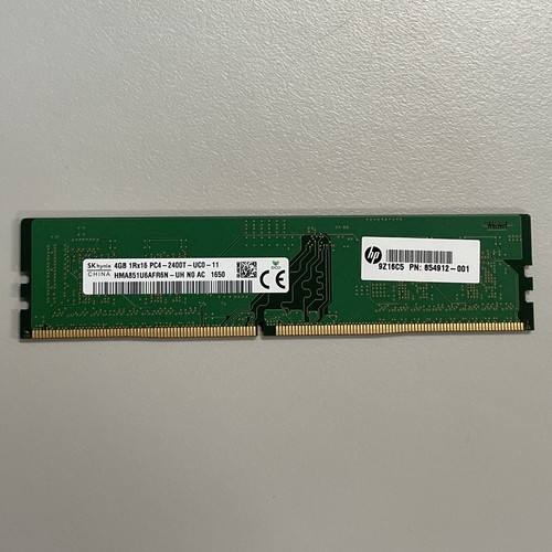 SK Hynix 4GB DDR4 RAM PC4-19200 2400MHz non-ECC Unbuffered DIMM HMA851U6AFR6N-UH - Picture 4 of 7