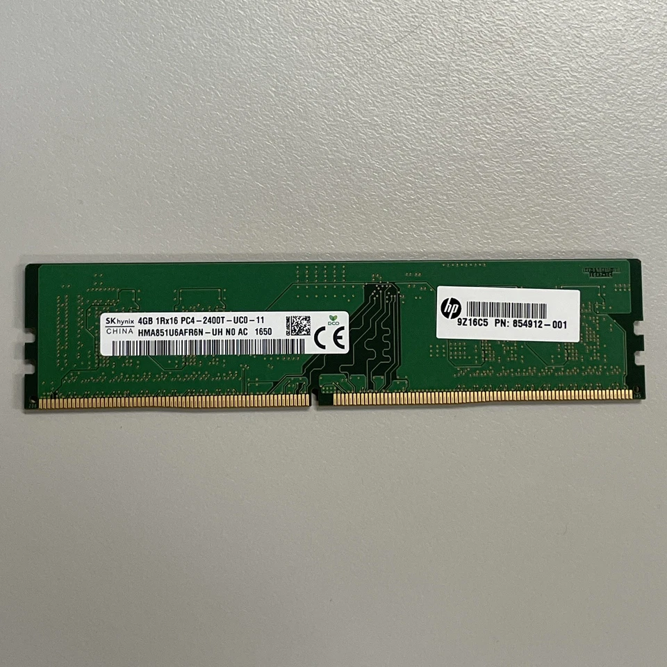 SK Hynix 4GB DDR4 RAM PC4-19200 2400MHz non-ECC Unbuffered DIMM HMA851U6AFR6N-UH - Image 4 of 4