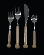 RARE DENBY-LANGLEY RENAISSANCE SEVILLE PATTERN 4 PIECE PLACE SETTING FLATWARE