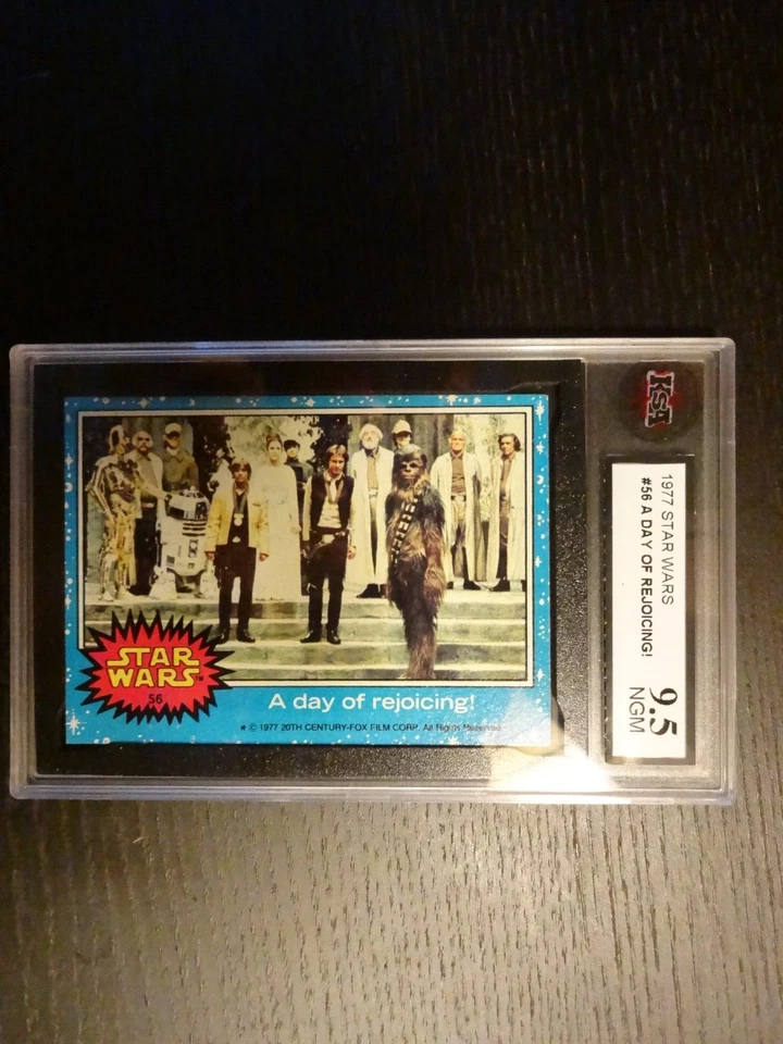 1977 STAR WARS Ser. 1 #56 A Day Of Rejoicing! KSA 9.5 (PSA 10/APR $1,300) GEM 💎 - Image 3 of 3