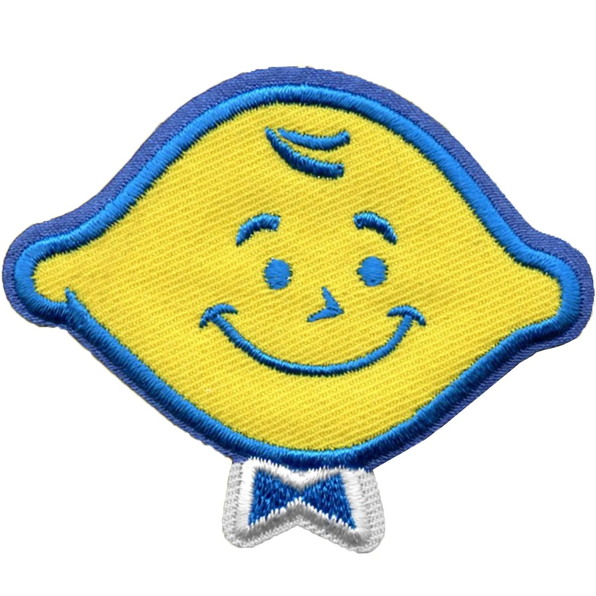 p☺︎ LemonHead Smiling Logo Candy Patch Sour Yellow Bowtie