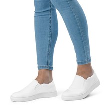 Women  s slip-on canvas shoes - Color: White