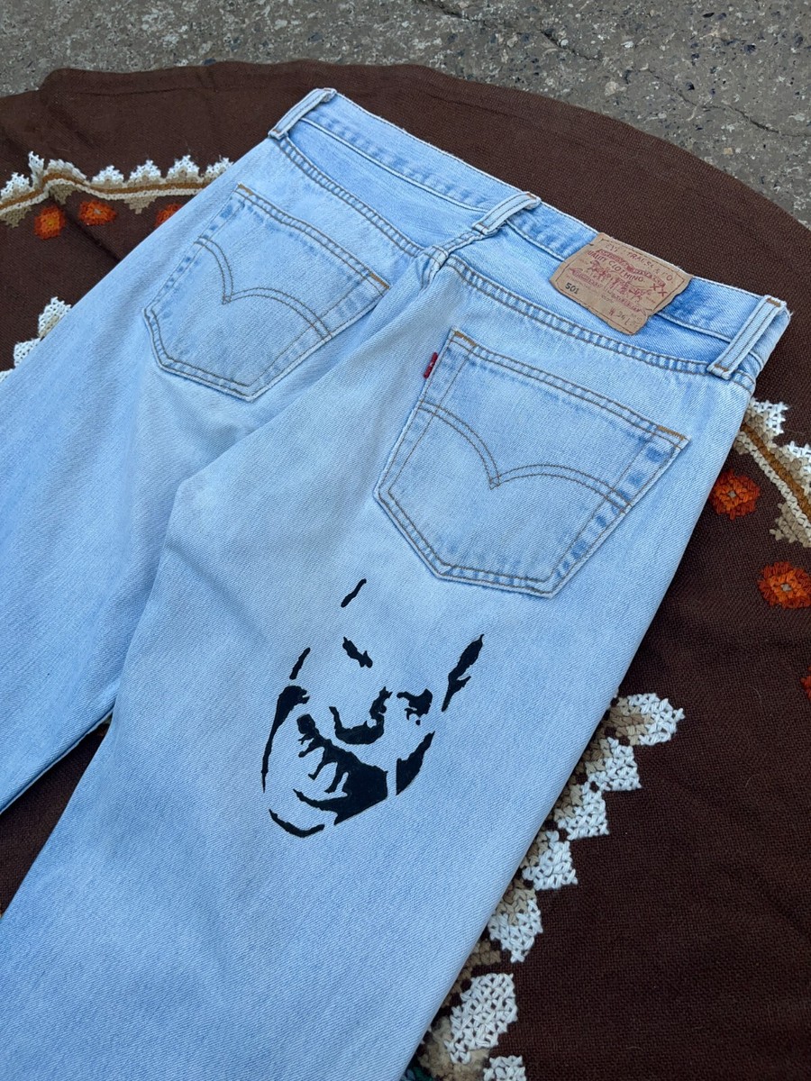 Aphex Twin Custom Made Jeans On Vintage Levi