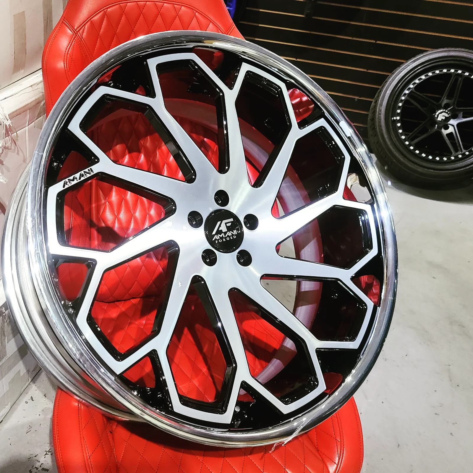 22" AMANI FORGED REGROSSO MERCEDES S550 S63 BMW 750/850 AUDI A7 A8 BENTLEY GT