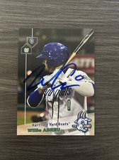 Willie Abreu Autographed 2019 Hartford Yard Goats Team Set