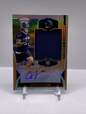 2024 Panini Certified Cade Stover Freshman Fabric Auto RPA RC /349