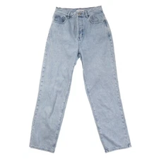 PacSun High Rise Straight Blue Jeans Womens 26 Distressed Light Blue Denim