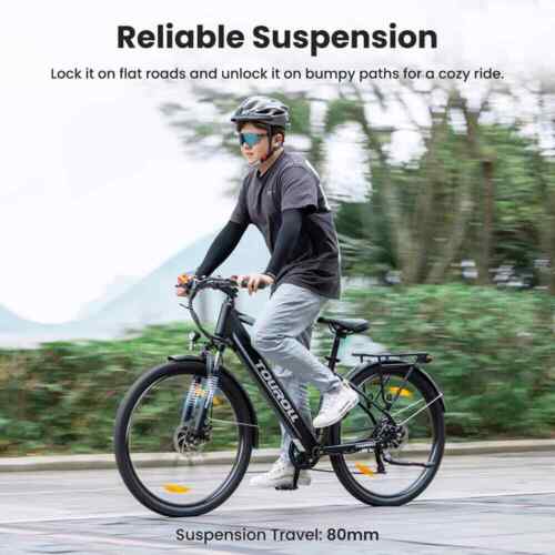 Touroll J1 27.5-Zoll E-Bike Trekkingrad 250W Motor 36V E-City Bike Elektrischer - Bild 4 von 24