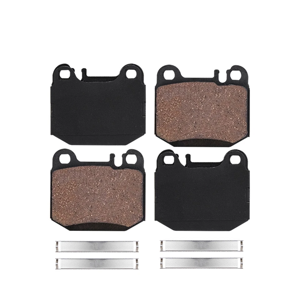 Pastillas de freno traseras cerámicas + herrajes para 00-05 Mercedes-Benz ML430 ML500 ML55 AMG Foto 3 de 4