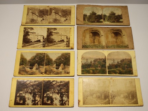 8 antike Stereoskop Ansichtskarten - ENGLAND und WALES - Bild 1 von 4