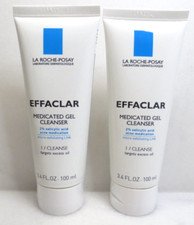 LA ROCHE-POSAY EFFACLAR MEDICATED GEL CLEANSER 3.4 OZ SET OF 2