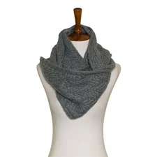 New York & Company Infinity Scarf Neck Warmer Gray Knit Fashion Accessory Women