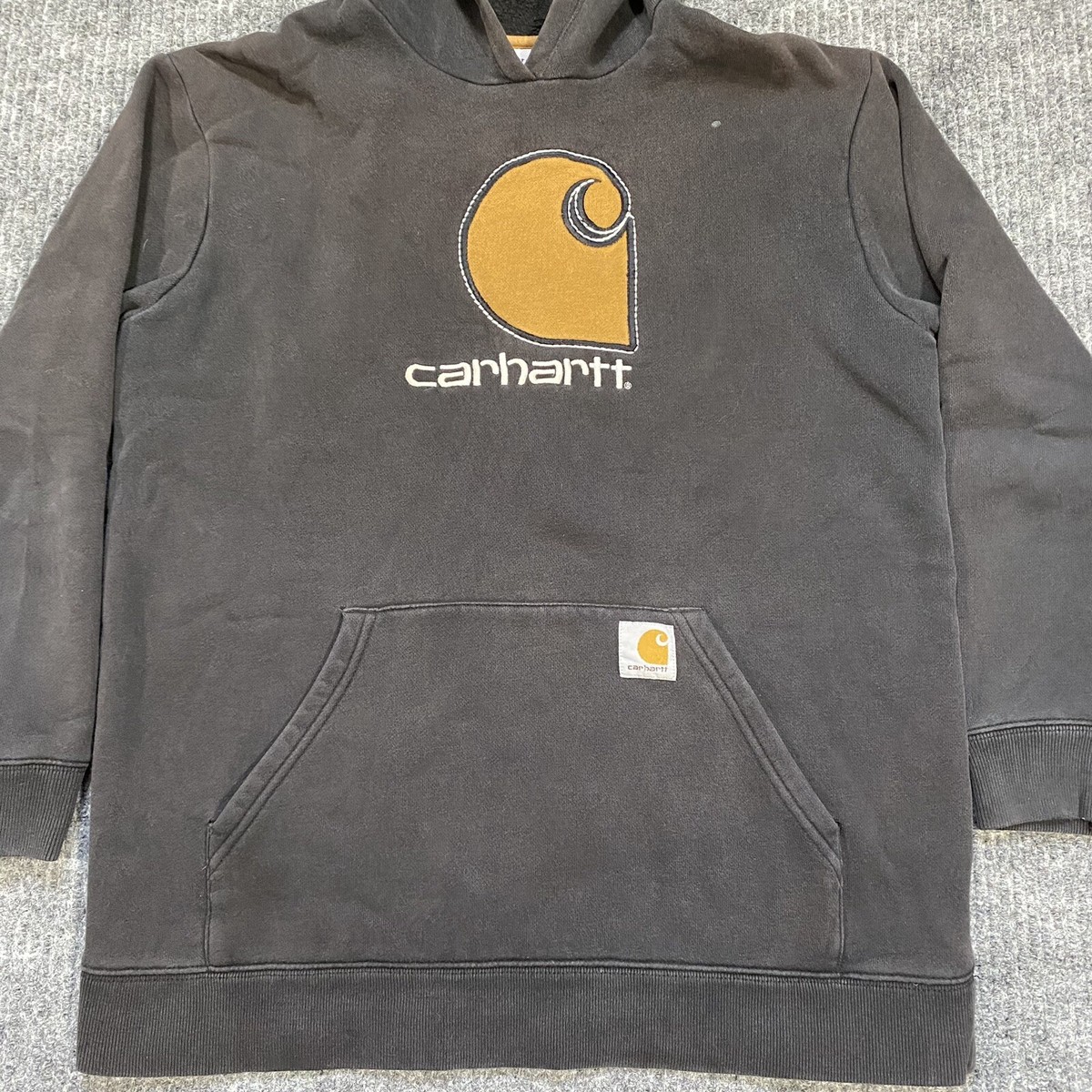 Carhartt Hoodie Boys L (14-16) Work Wear Outdoor Sweater