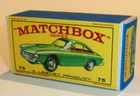 Matchbox Lesney No  75 Ferrari Berlinetta Empty Repro E style Box