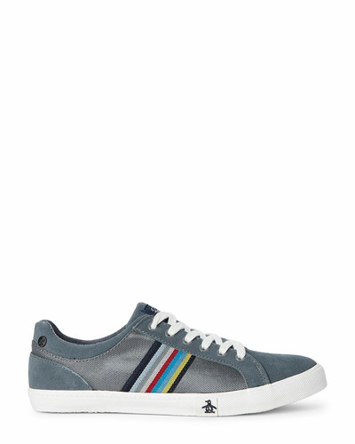 ORIGINAL PENGUIN Grey Devin Suede Low 