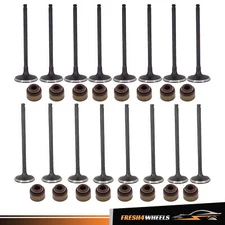 8 Intake+8 Exhaust Valve For 02-12 Acura Honda 2.3 2.4L K20A3 K20Z3 K23A1 K24A