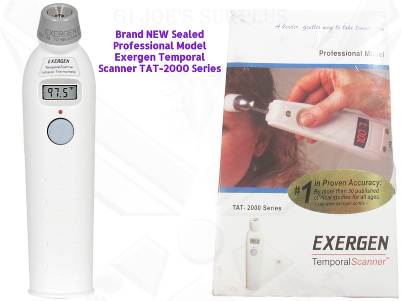 Brand New Sealed Exergen Temporal Scanner ThermometerTat-2000 Professional PC6