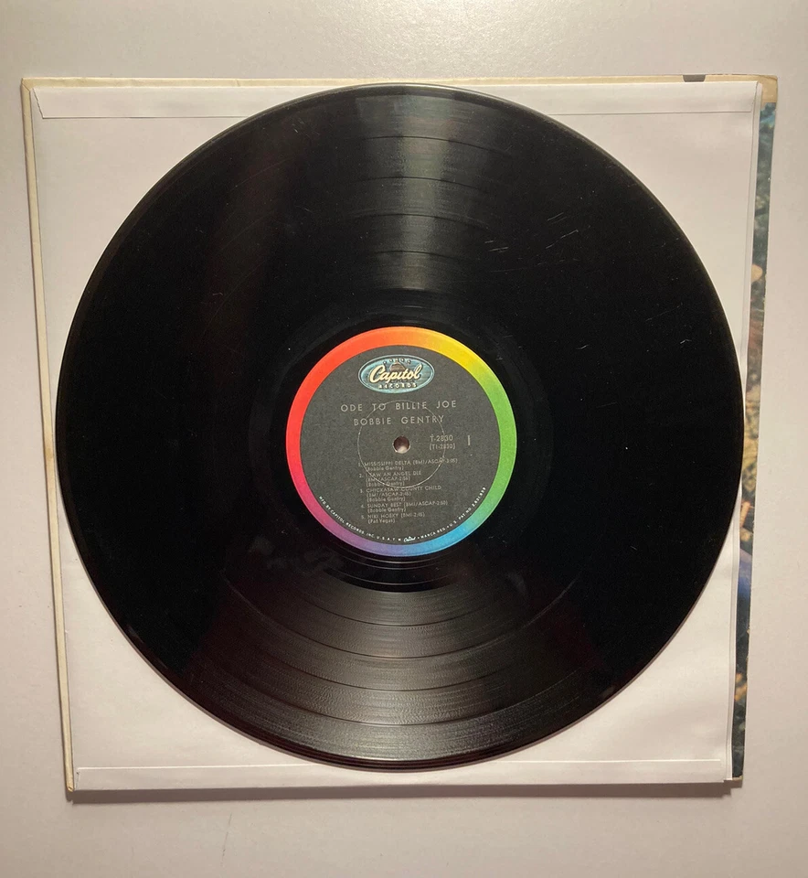BOBBIE GENTRY “Ode To Billie Joe” 1967 Vinyl LP Capitol T 2830 MONO  VG+ Foto 3 de 4