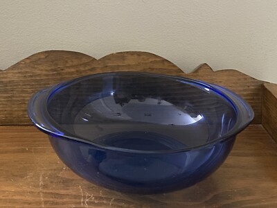 Vintage Pyrex #024 Cobalt Blue Glass Casserole Dish