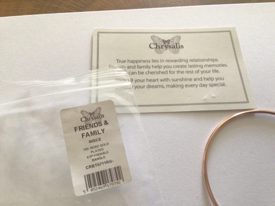 Pulseira expansível de sobrinha Chrysalis folheada a ouro rosa 18K - Imagem 2 de 4