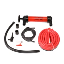 Air Liquid Pump Siphoning Gas Transfer Pump+Hoses w/Air Chuck&Inflation Nozzle