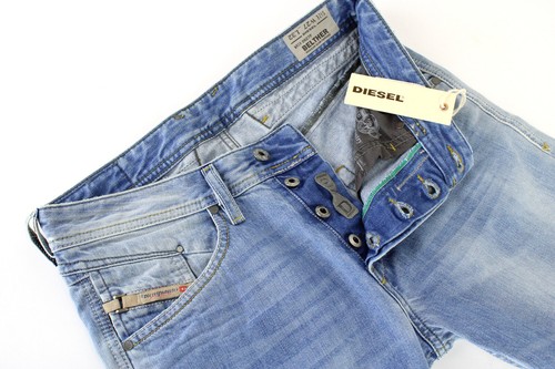 Jeans Diesel Belther Regular Slim-Tapered 0827F Para Hombre W27/L32 Nuevos - Imagen 4 de 9